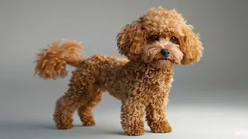 Caniche feliz